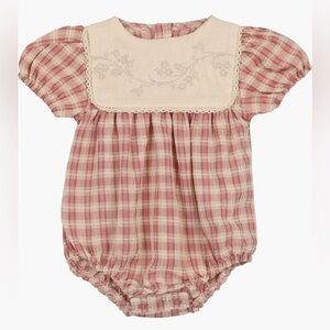 Manière | Print Cotton Knit Bubble Romper